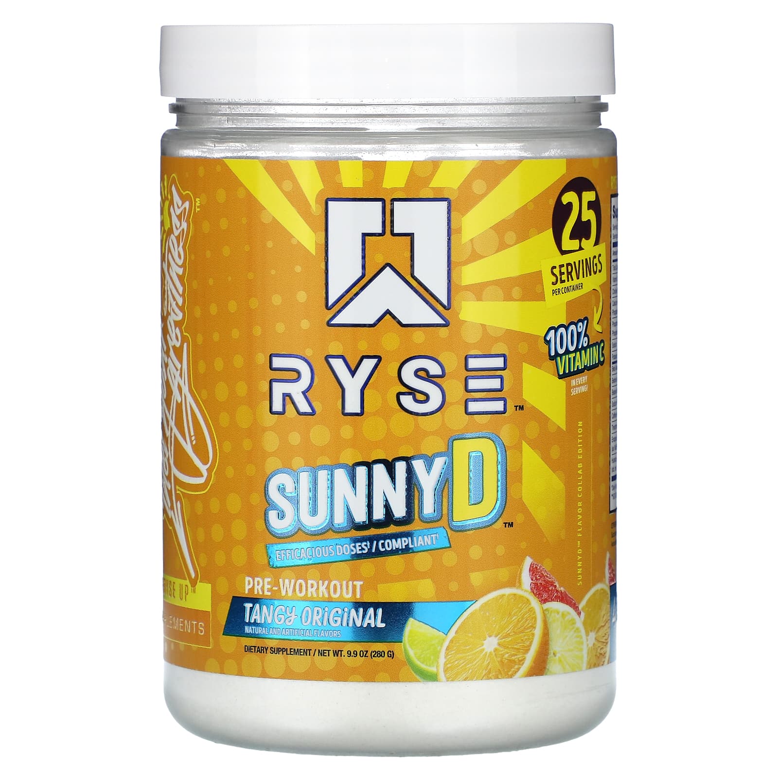 RYSE-Pre-Workout-Sunny D-Tangy Original-9.9 oz (280 g)