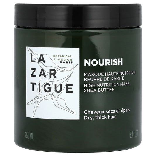 Lazartigue-Nourish-High Nutrition Hair Mask-Shea Butter-8.4 fl oz (250 ml)