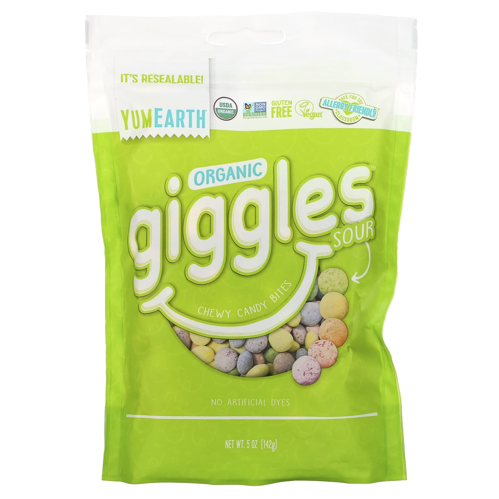 YumEarth-Organic Giggles-Sour-5 oz (142 g)