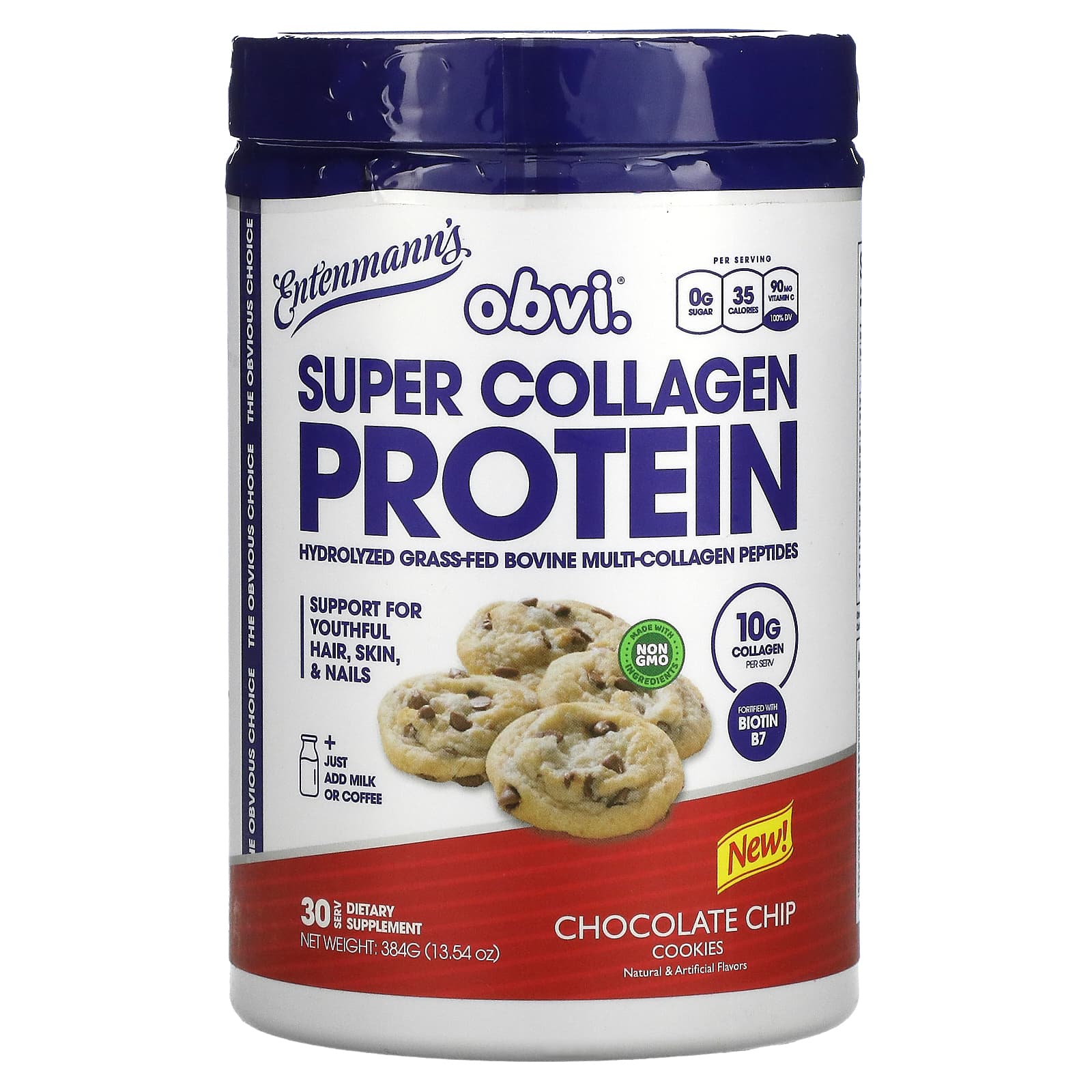 Obvi-Super Collagen Protein-Entenmann's-13.54 oz (384 g)