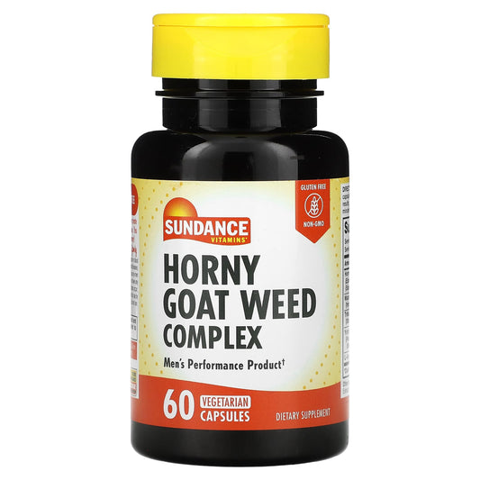 Sundance Vitamins-Horny Goat Weed Complex-60 Vegetarian Capsules