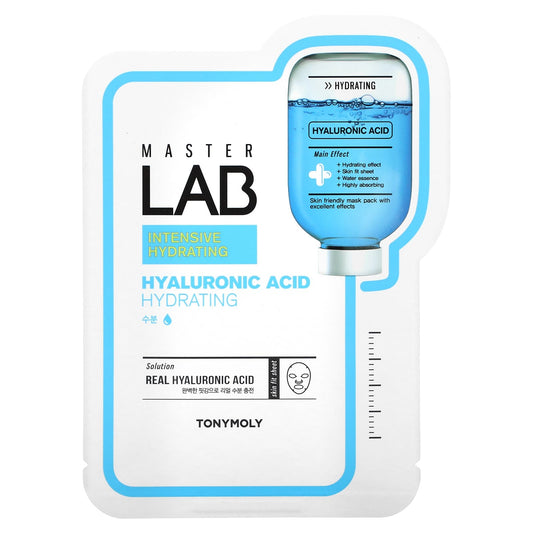 Tony Moly-Master Lab-Hyaluronic Acid Beauty Mask-Hydrating-1 Sheet-19 g