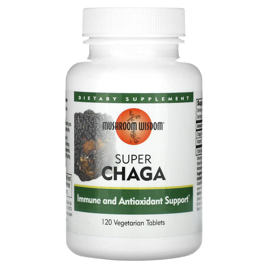 Mushroom Wisdom-Super Chaga-120 Vegetarian Tablets