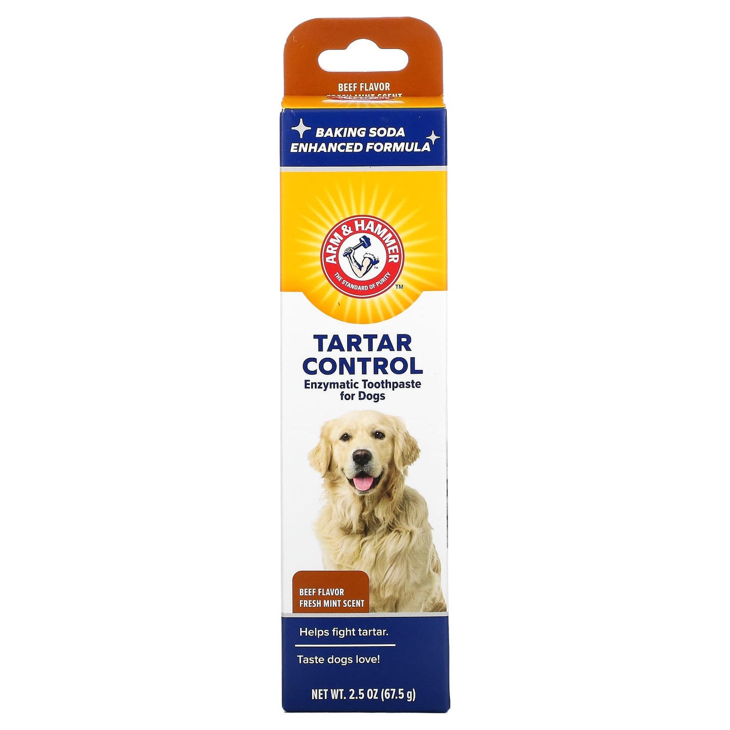 Arm & Hammer-Tartar Control-Enzymatic Toothpaste for Dogs-Beef-2.5 oz (67.5 g)