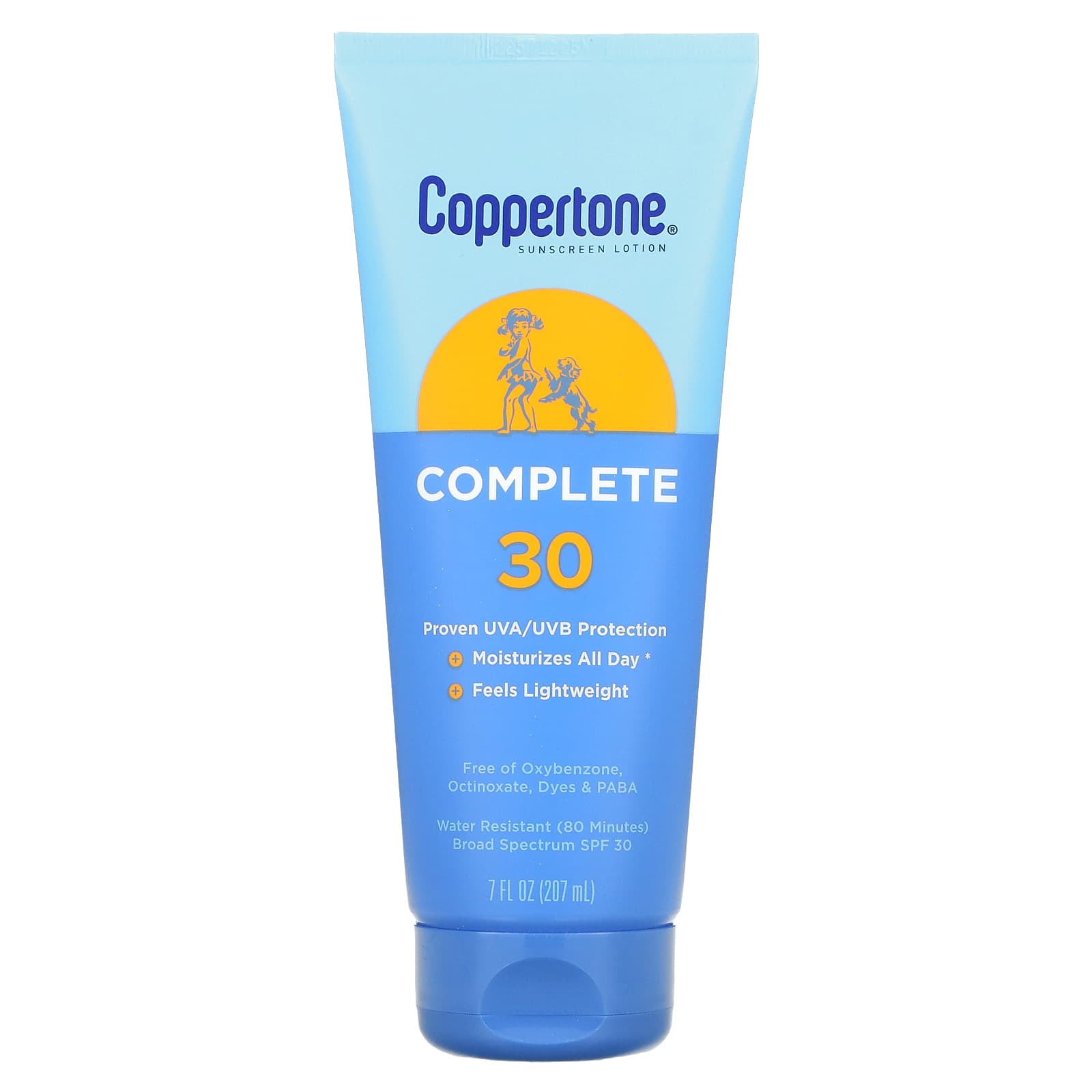 Coppertone-Sunscreen Lotion-Complete-SPF 30-7 fl oz (207 ml)