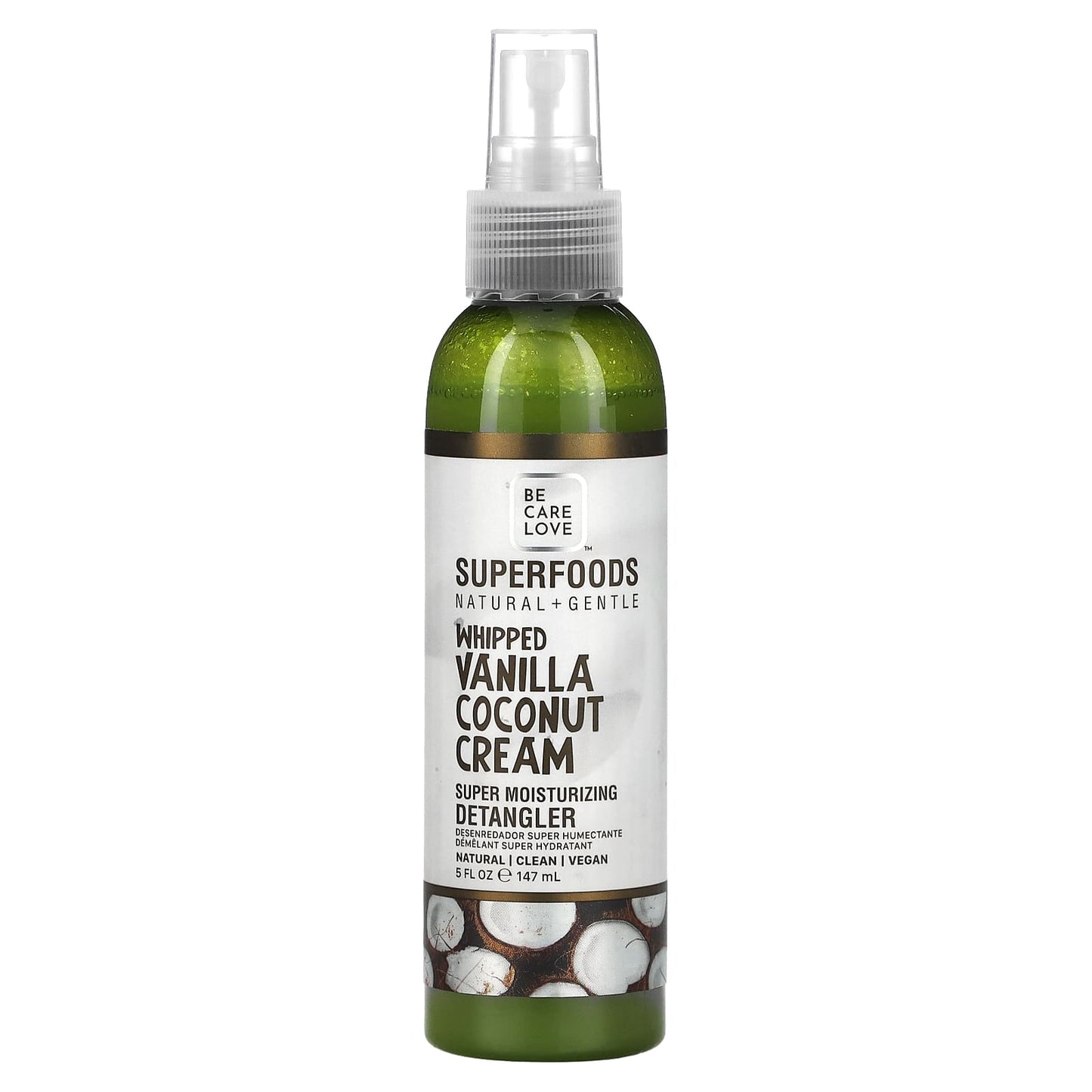 Be Care Love-Super Moisturizing Detangler-Whipped Vanilla Coconut Cream-5 fl oz (147 ml)