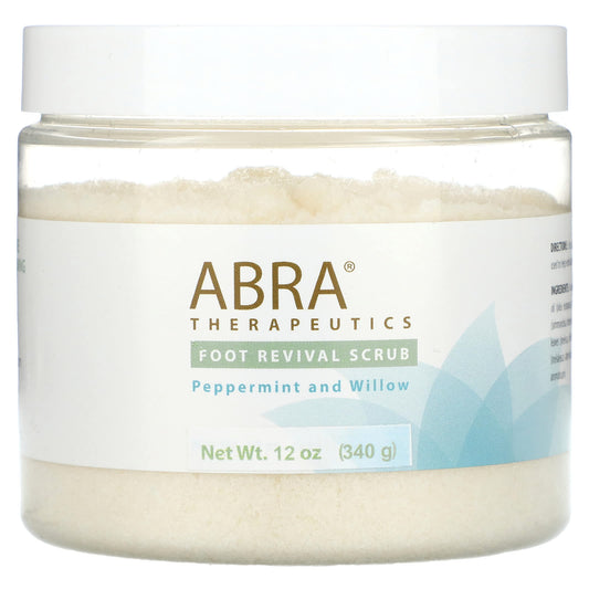 Abra Therapeutics-Foot Revival Scrub-Peppermint and Willow-12 oz (340 g)