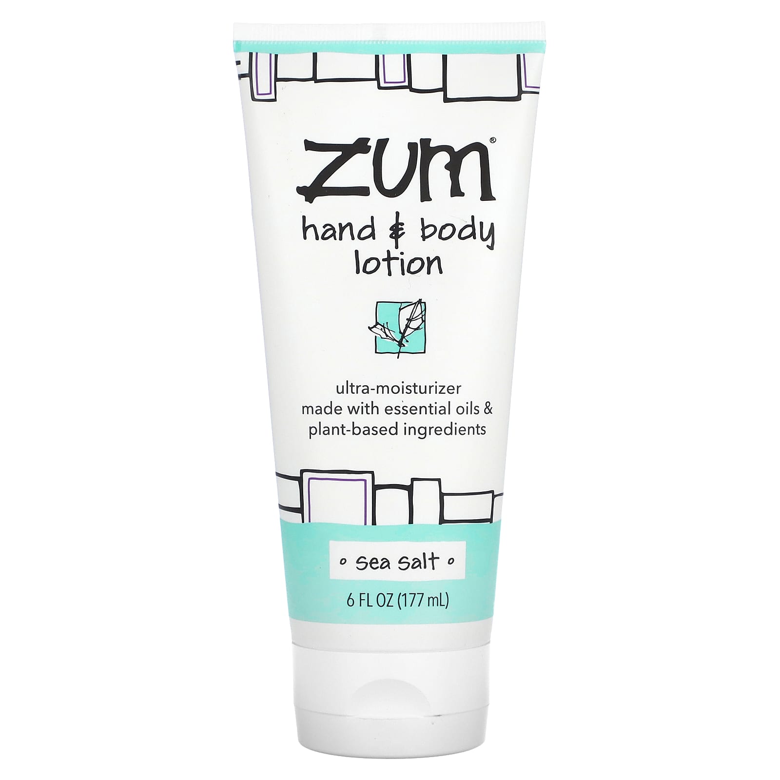 ZUM-Hand & Body Lotion-Sea Salt-6 fl oz (177 ml)