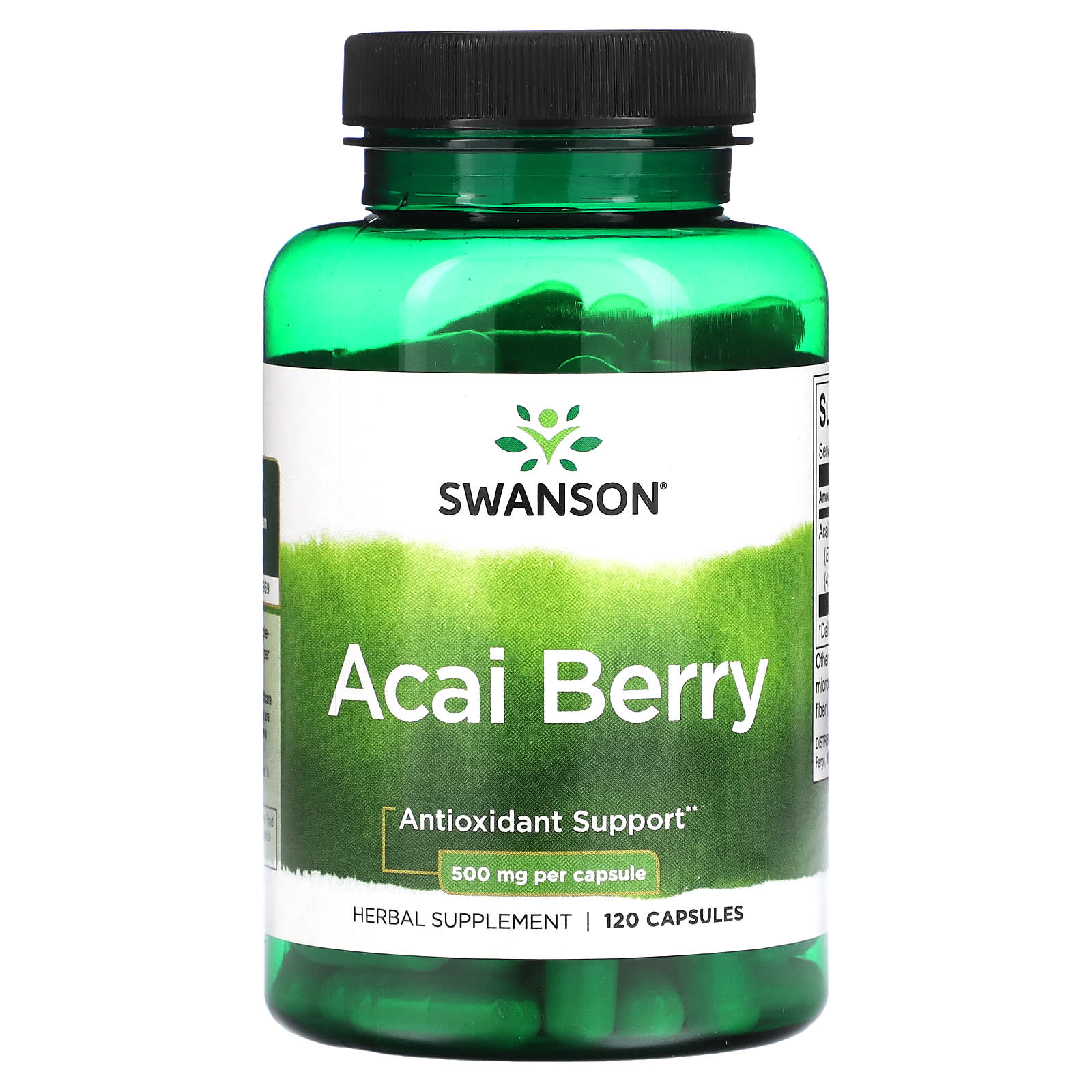 Swanson-Acai Berry-500 mg -120 Capsules