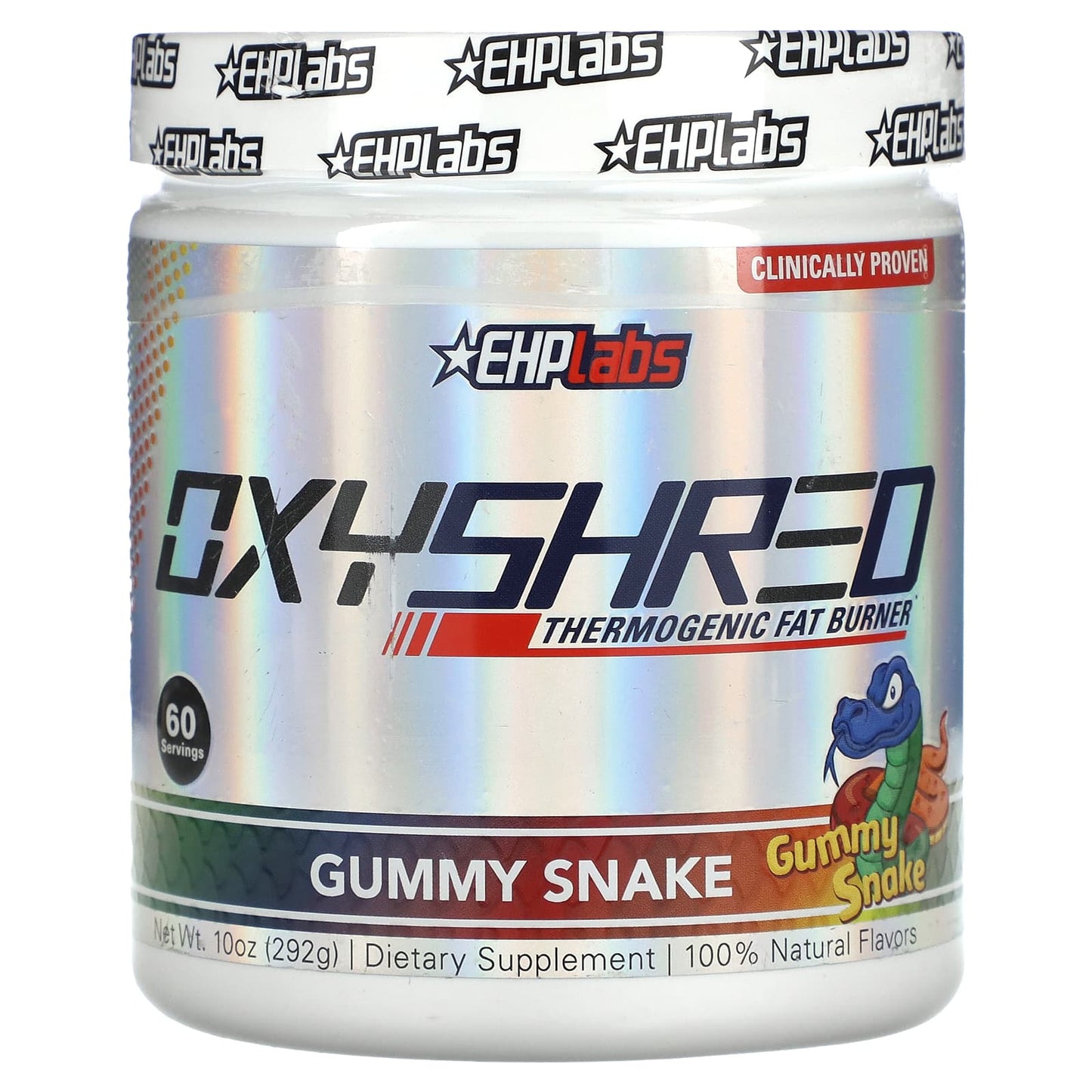 EHPlabs-OxyShred-Thermogenic Fat Burner-Gummy Snake-10 oz (292 g)