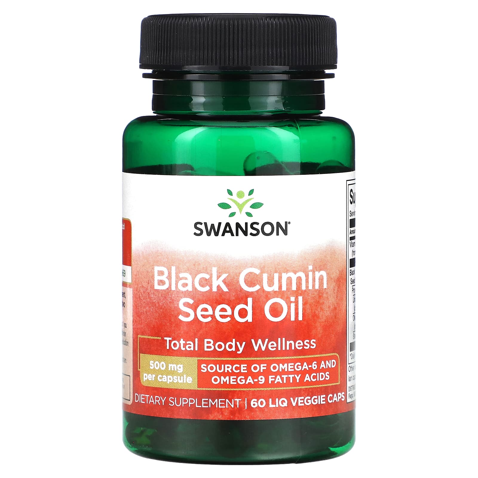 Swanson-Black Cumin Seed Oil-500 mg-60 Liq Veggie Caps