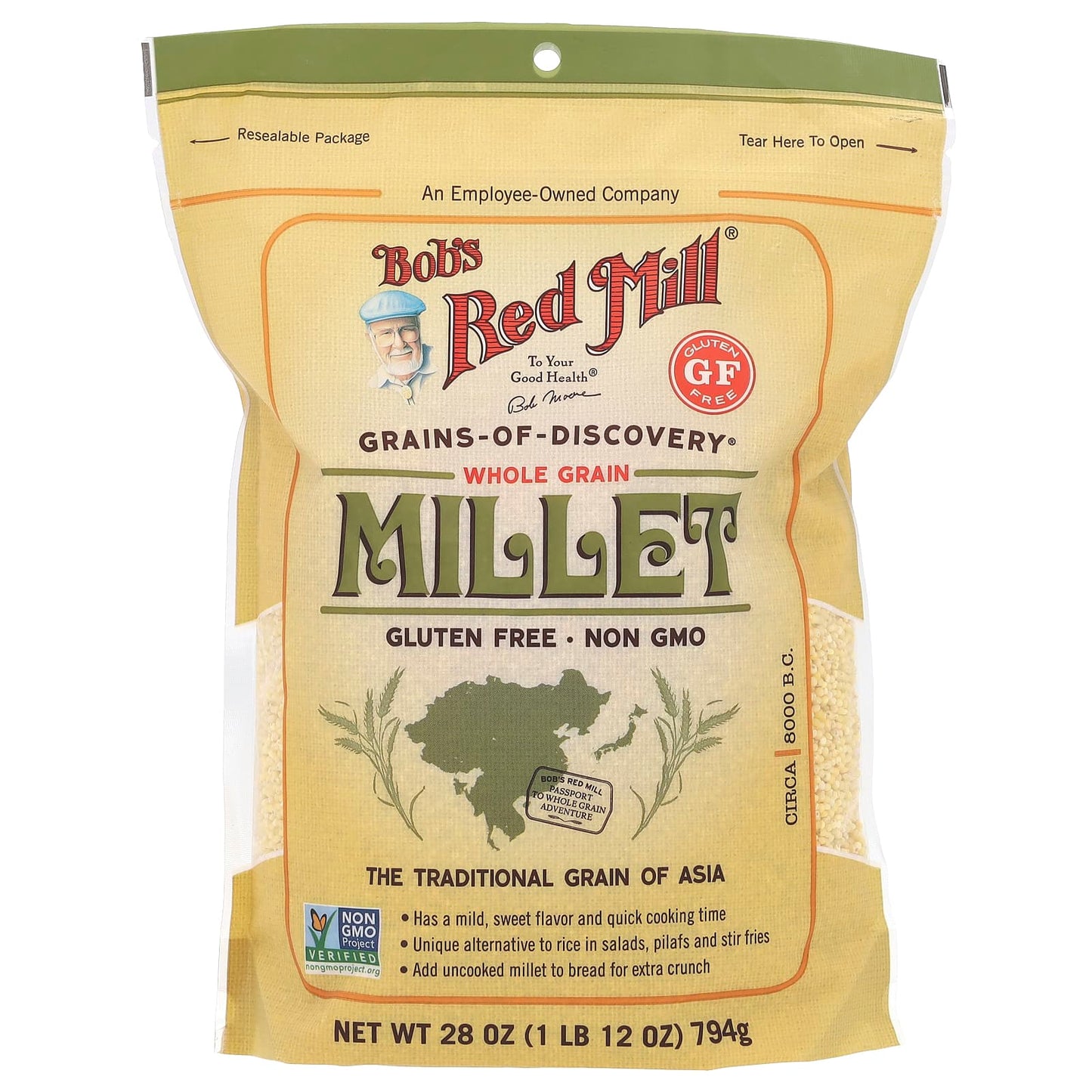 Bob's Red Mill-Millet-Whole Grain-Gluten Free-28 oz (794 g)