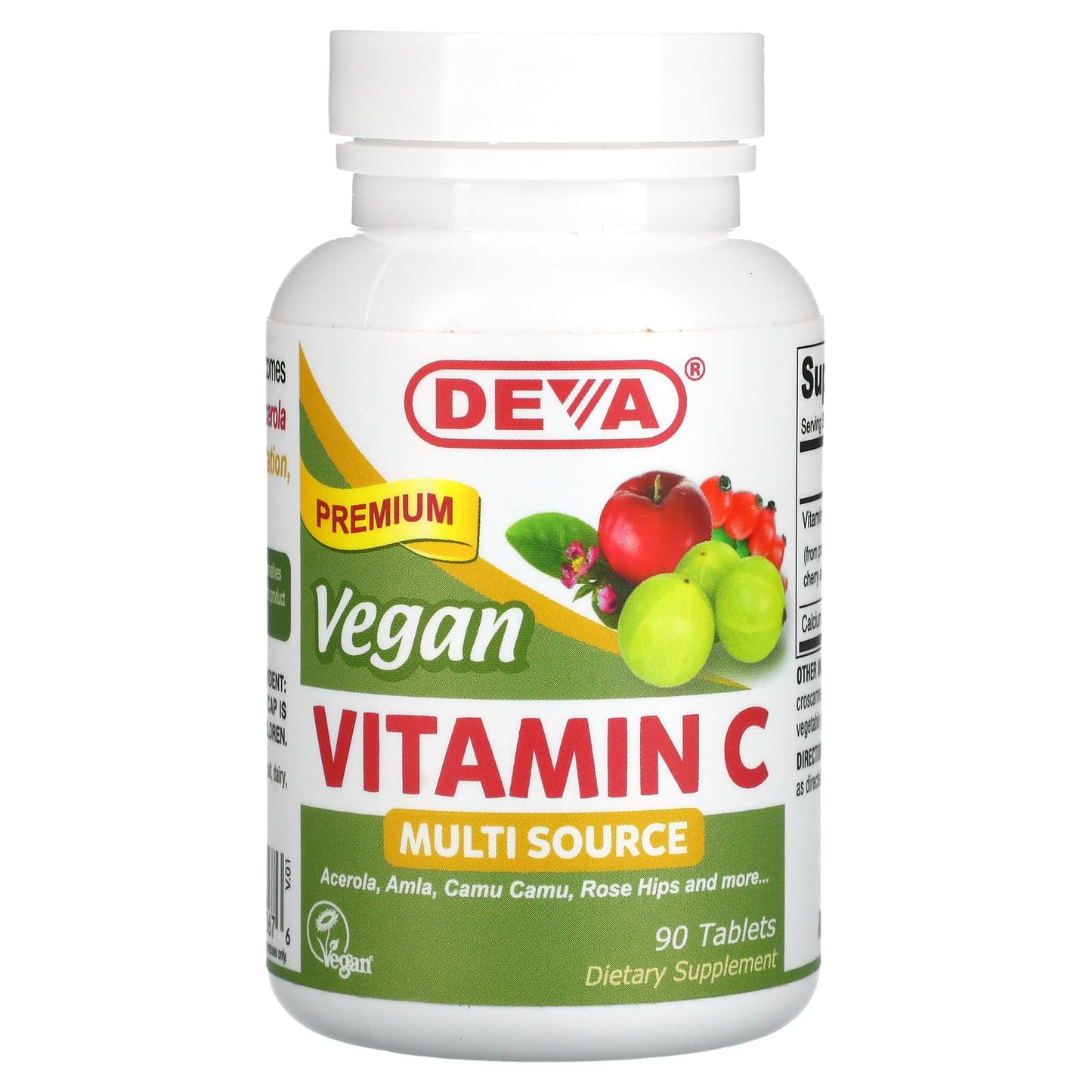 Deva-Vegan Vitamin C-Multi Source-90 Tablets