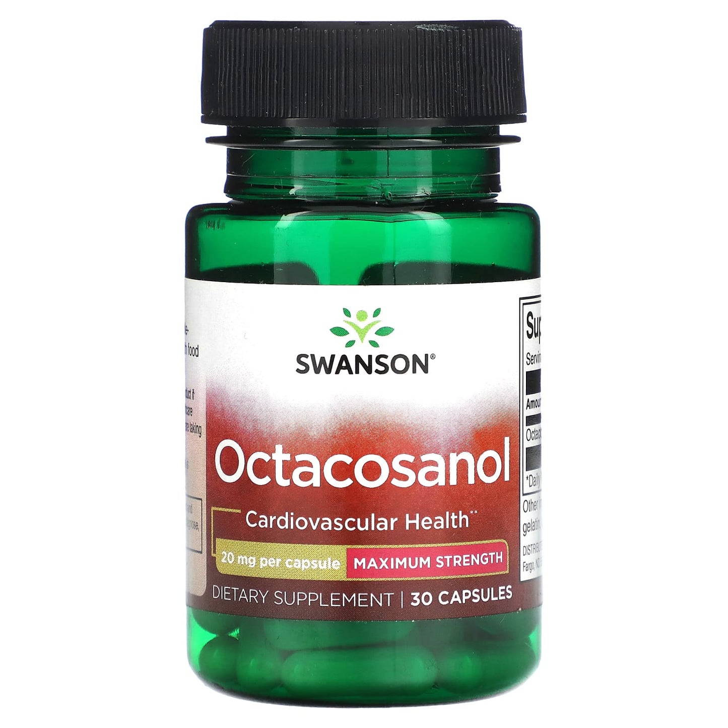 Swanson-Octacosanol-Maximum Strength-20 mg-30 Capsules