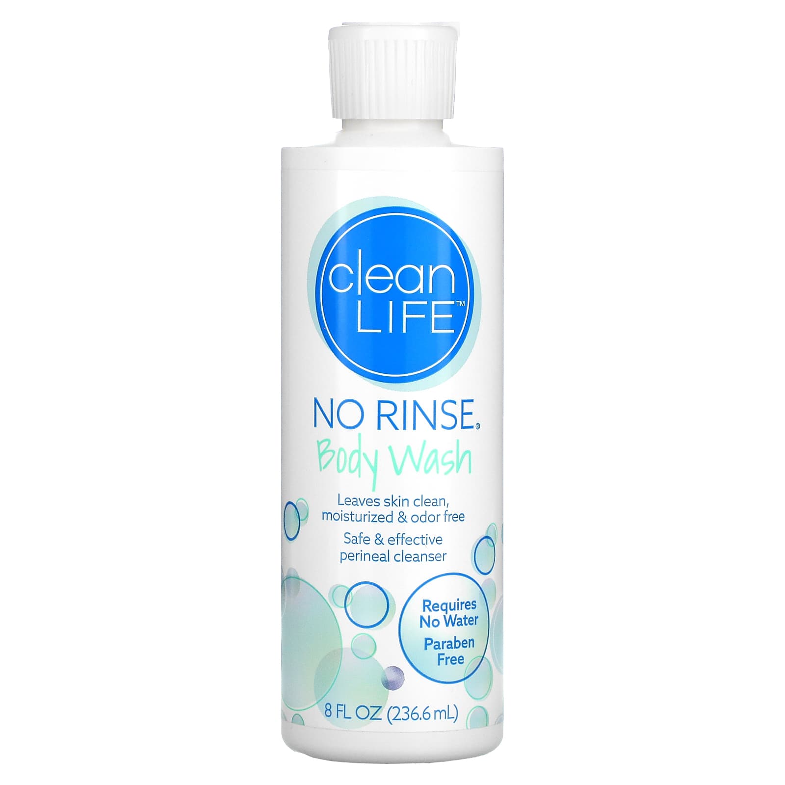 CleanLife-No Rinse Body Wash-8 fl oz (236.6 ml)