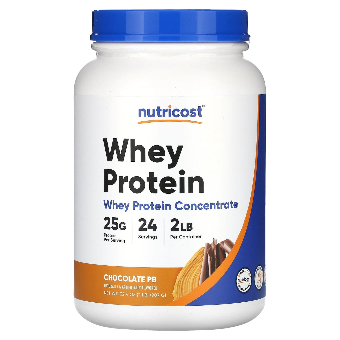 Nutricost-Whey Protein-Chocolate PB-2 lb (907 g)