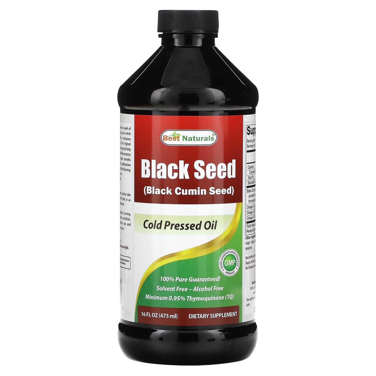 Best Naturals-Black Seed-Cold Pressed Oil-16 fl oz (473 ml)