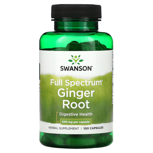 Swanson-Spectrum Ginger Root-540 mg-100 Capsules