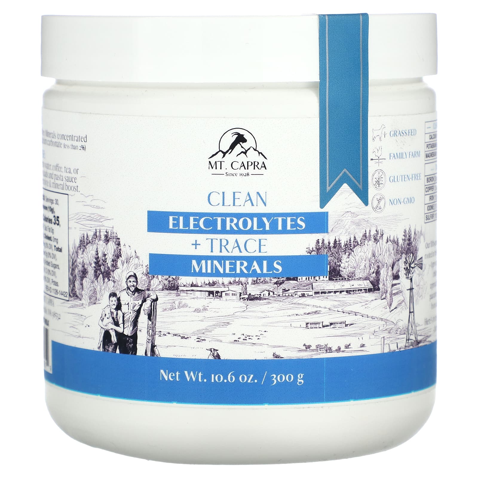 Mt. Capra-Clean Electrolytes + Trace Minerals-10.6 oz (300 g)