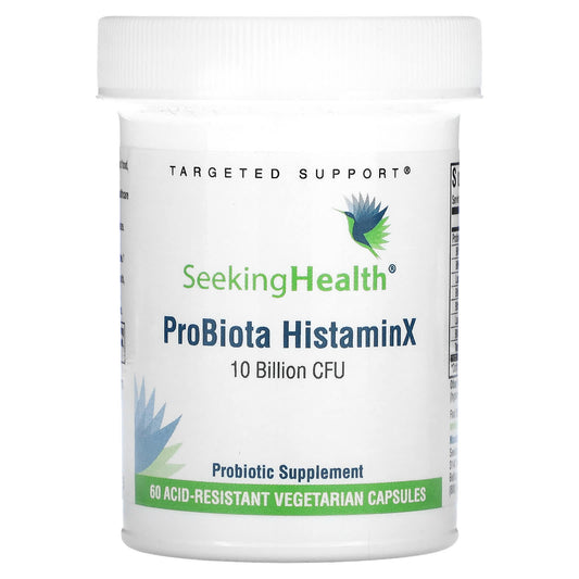 Seeking Health-ProBiota HistaminX-10 Billion CFU-60 Acid-Resistant Vegetarian Capsules