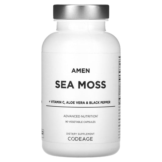 Codeage-Amen-Sea Moss + Vitamin C-Aloe Vera & Black Pepper-90 Vegetable Capsules