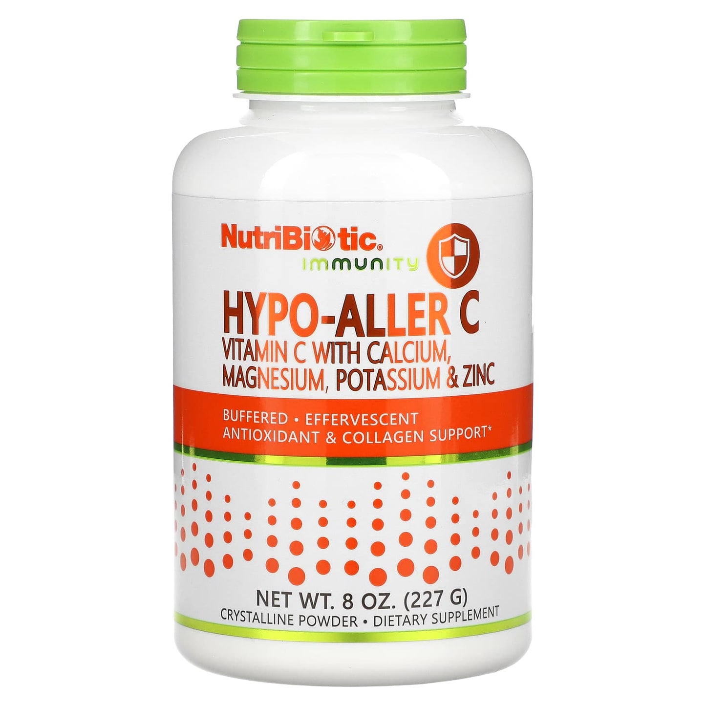 NutriBiotic-Immunity-Hypo-Aller C-Vitamin C with Calcium-Magnesium-Potassium & Zinc-8 oz (227 g)