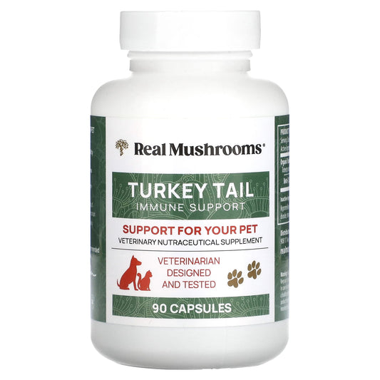 Real Mushrooms-Turkey Tail-Support for Your Pet-90 Capsules