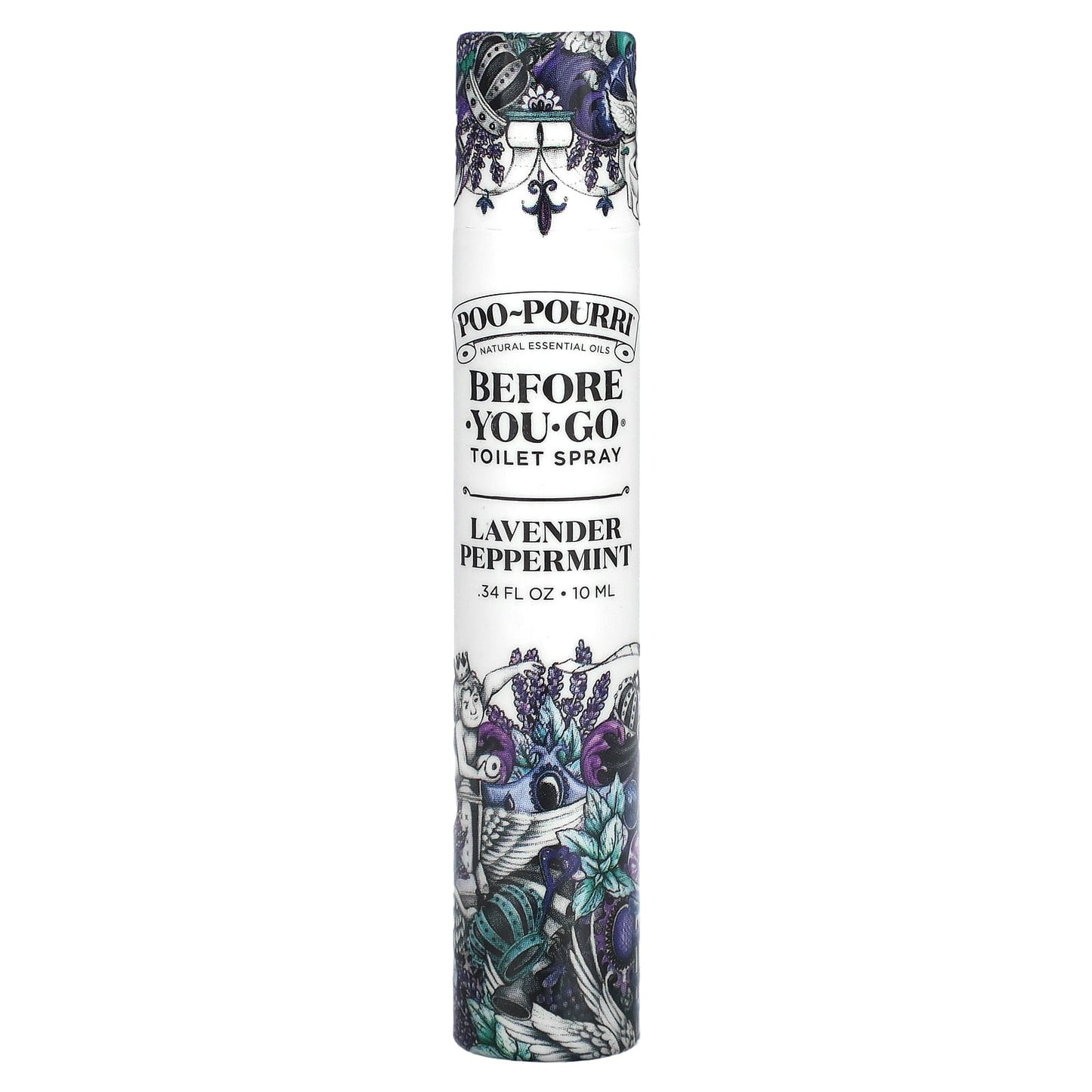 Poo-Pourri-Before-You-Go Toilet Spray-Lavender Peppermint-0.34 fl oz (10 ml)