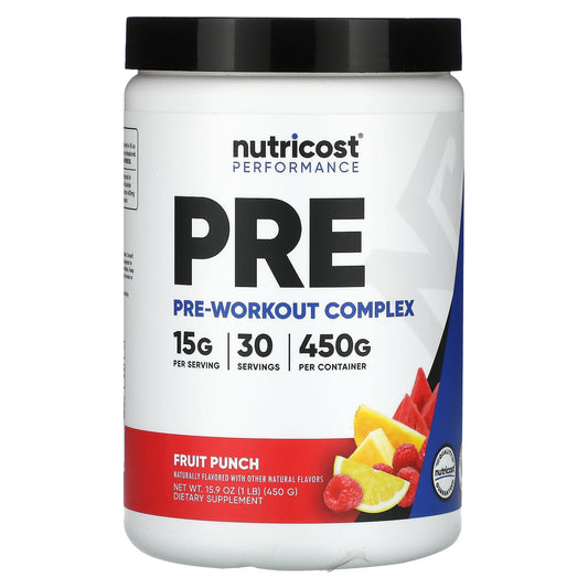 Nutricost-Performance-PRE-Pre-Workout Complex-Fruit Punch-1 lb (450 g)