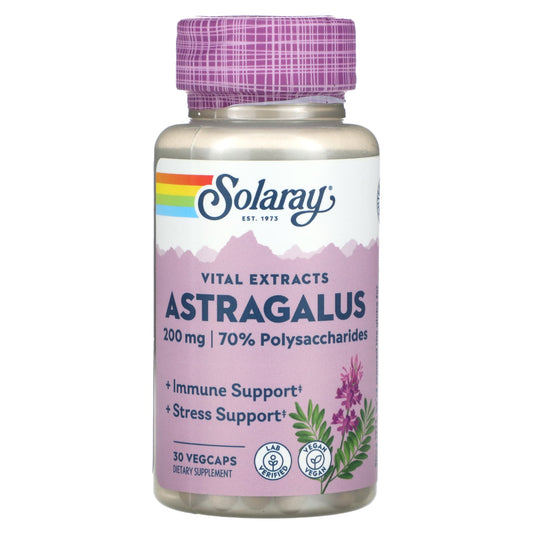 Solaray-Vital Extracts-Astragalus-200 mg -30 VegCaps