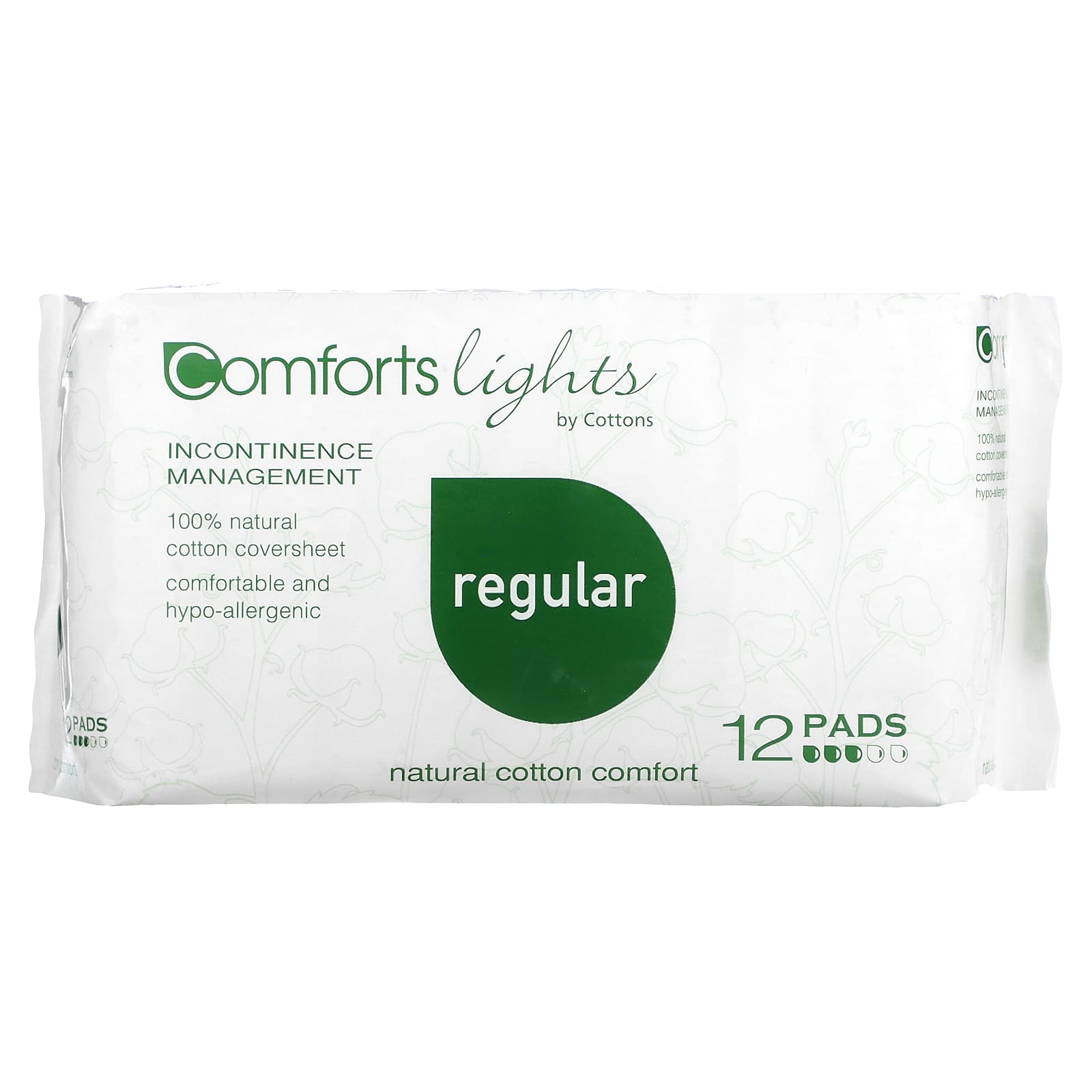 Cottons-Comforts Lights-Regular-12 Pads