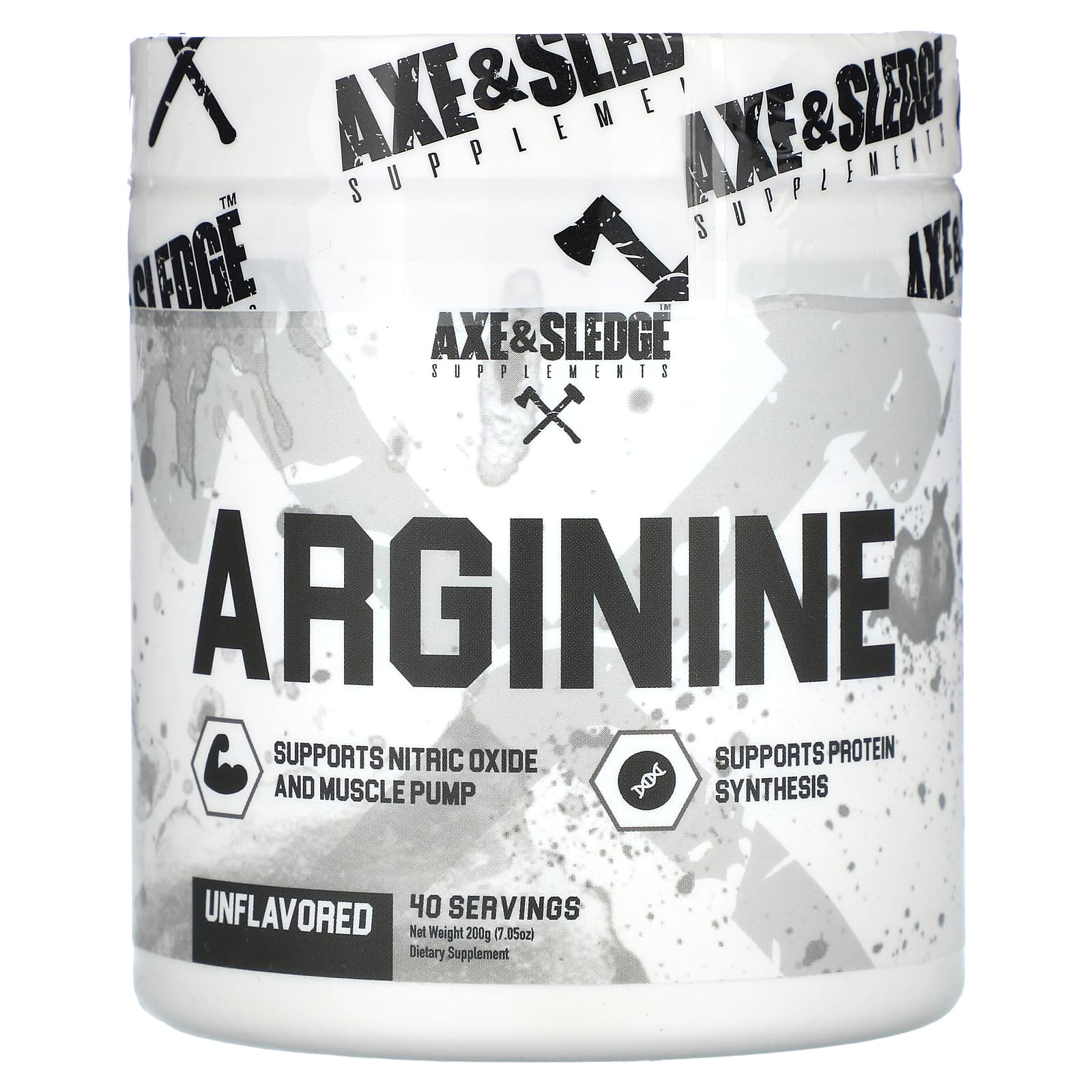 Axe & Sledge Supplements-Basics-Arginine-Unflavored-7.05 oz (200 g)