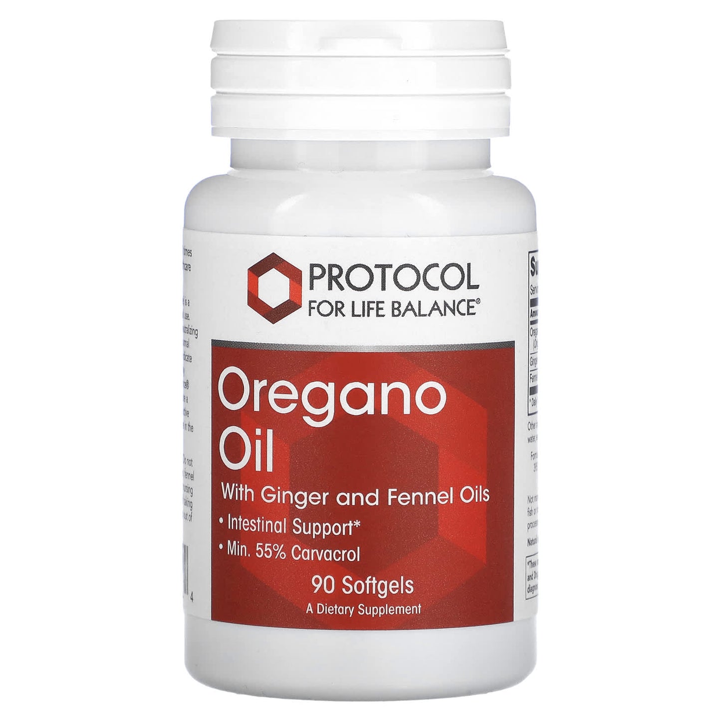 Protocol for Life Balance-Oregano Oil with Ginger and Fennel Oils-90 Softgels