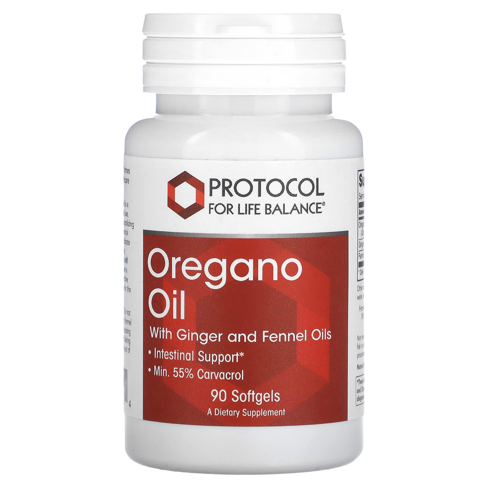 Protocol for Life Balance-Oregano Oil with Ginger and Fennel Oils-90 Softgels