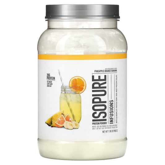 Isopure-Infusions Protein Powder-Pineapple Orange Banana-1.98 lb (900 g)