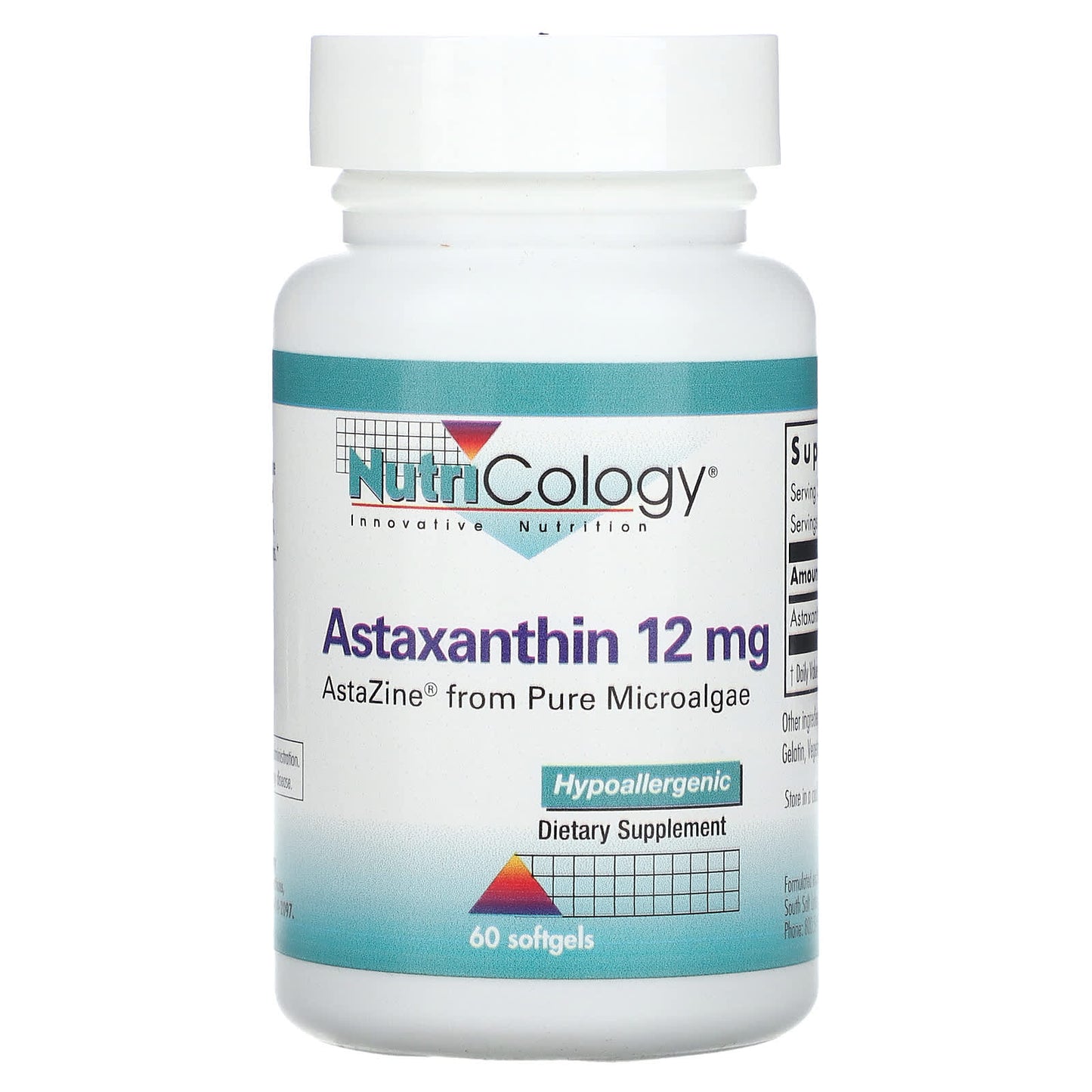 Nutricology-Astaxanthin-12 mg-60 Softgels