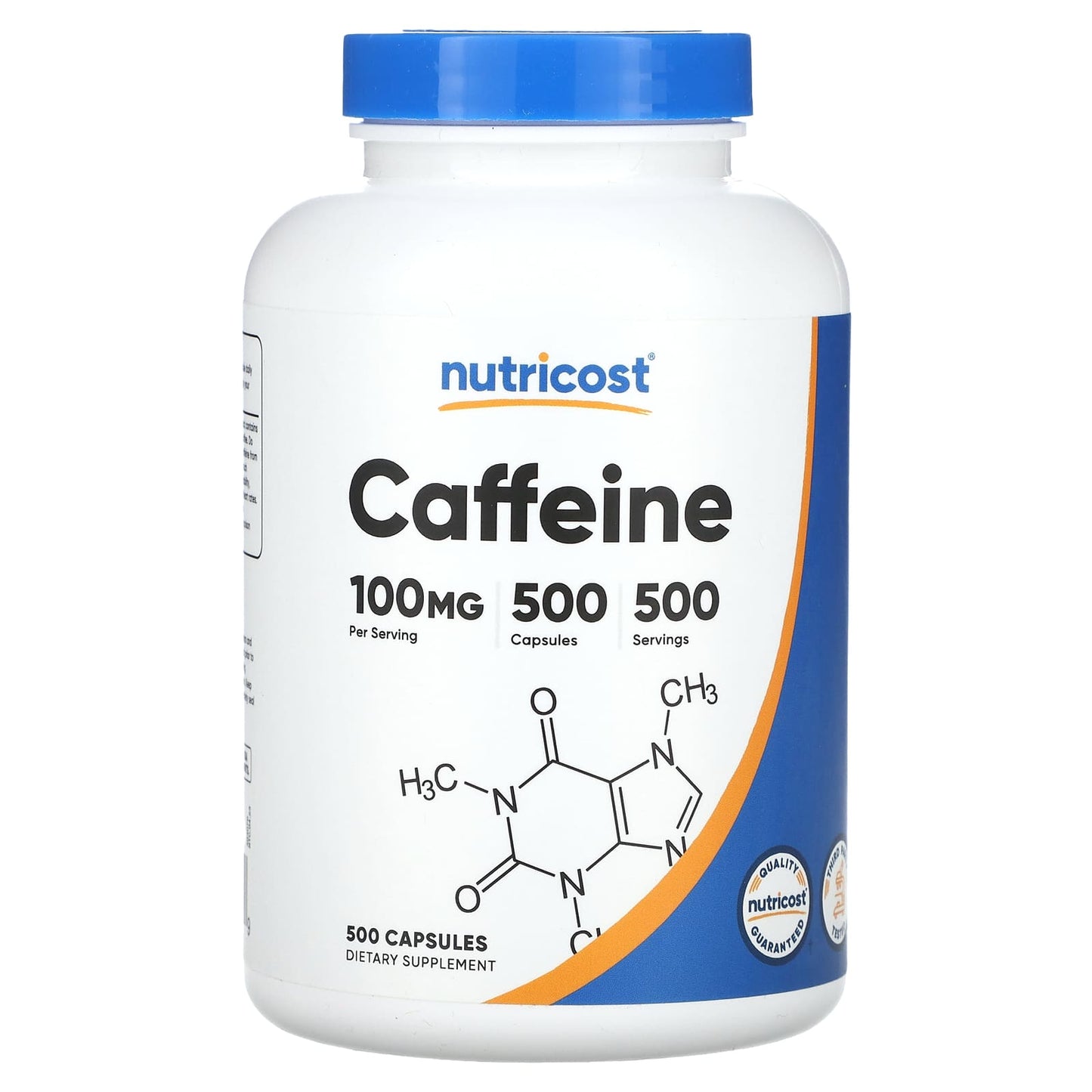 Nutricost-Caffeine -100 mg -500 Capsules