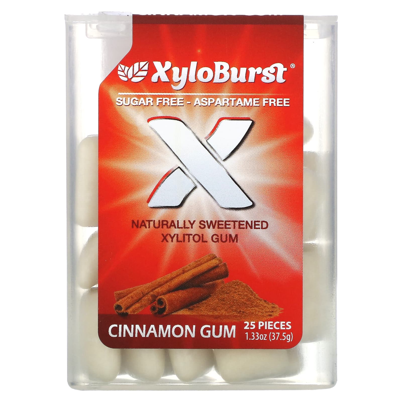 Xyloburst-Xylitol Gum-Cinnamon-25 Pieces