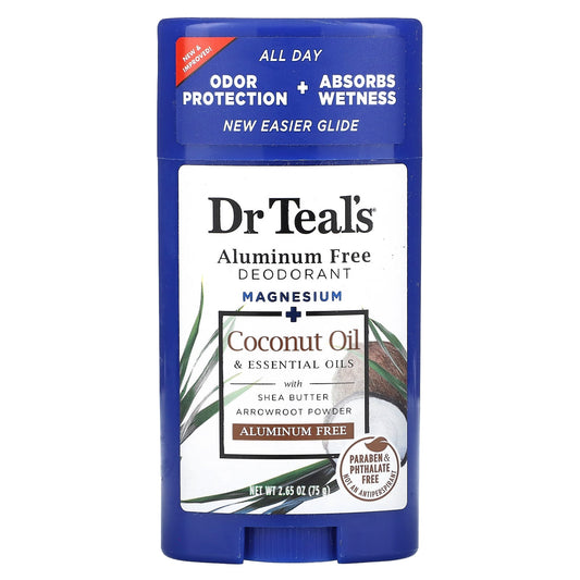 Dr. Teal's-Aluminum Free Deodorant-Coconut Oil-2.65 oz (75 g)