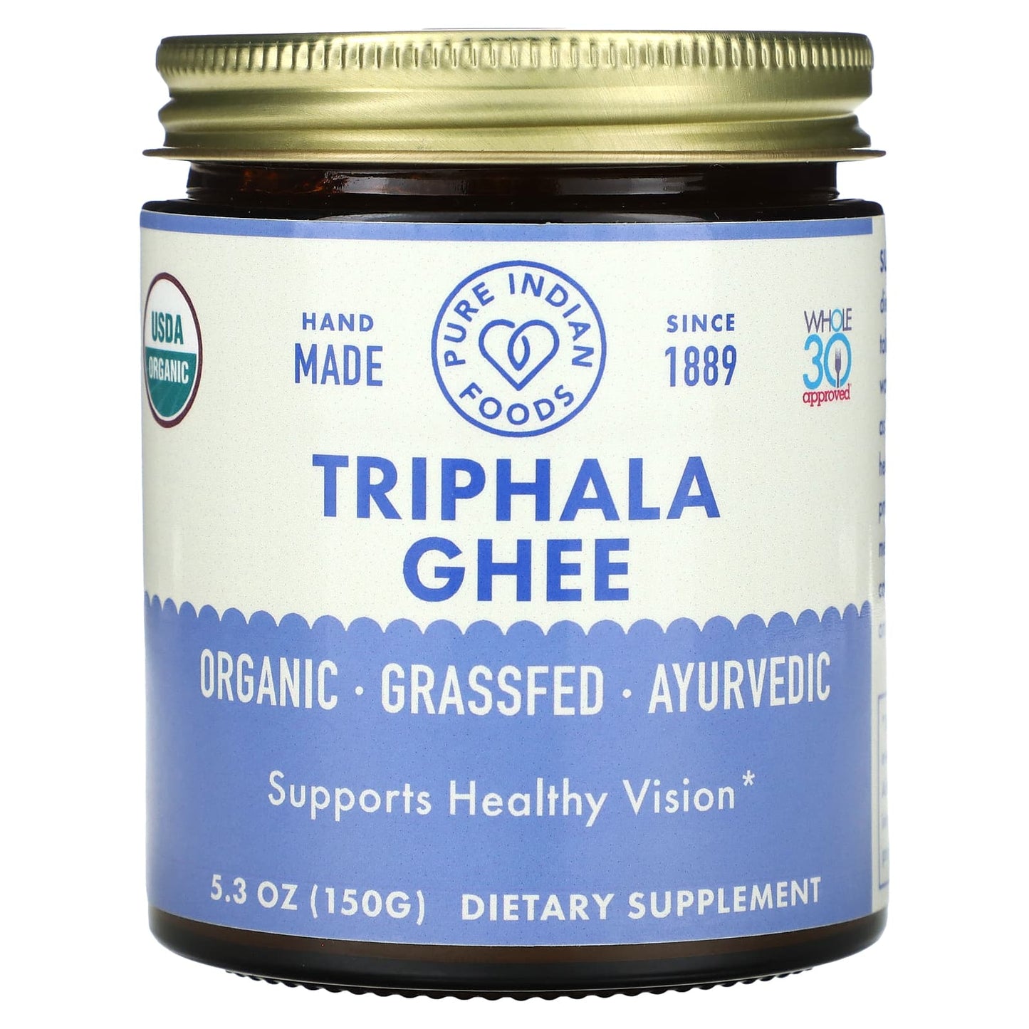 Pure Indian Foods-Triphala Ghee-5.3 oz (150 g)