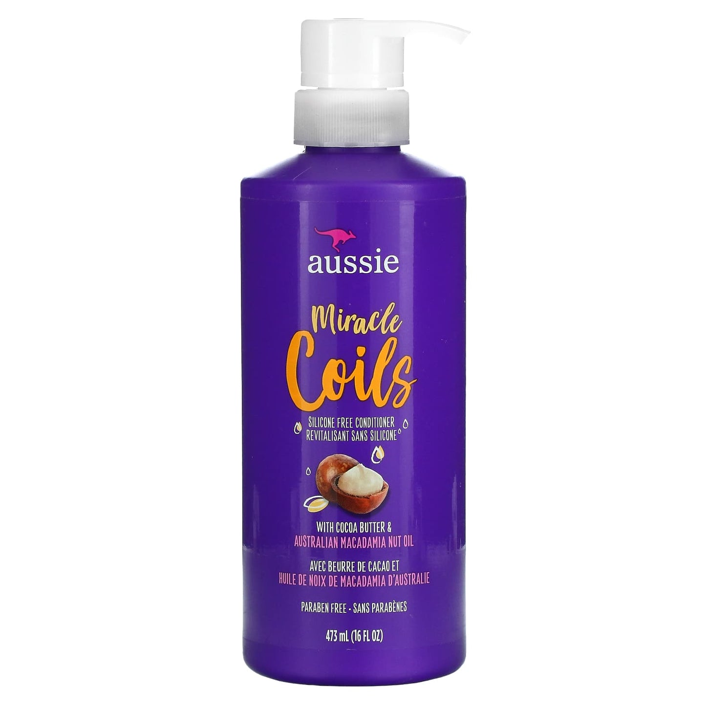 Aussie-Miracle Coils-Silicone Free Conditioner-16 fl oz (473 ml)