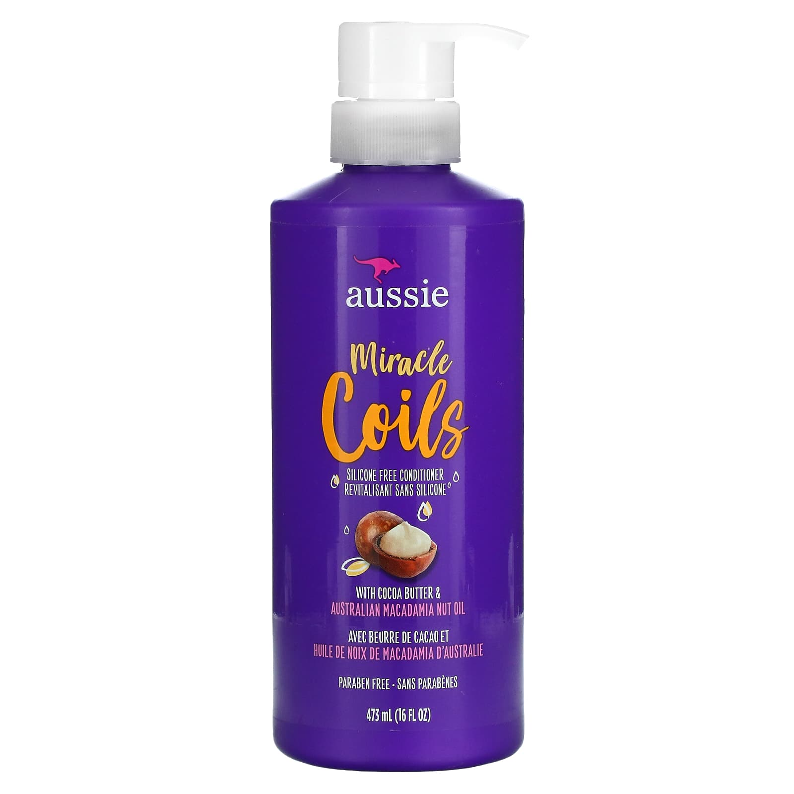 Aussie-Miracle Coils-Silicone Free Conditioner-16 fl oz (473 ml)