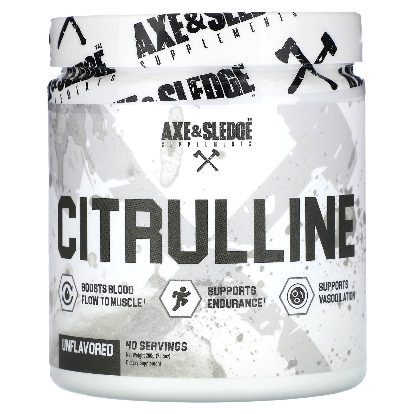 Axe & Sledge Supplements-Basics-Citrulline-Unflavored-7.05 oz (200 g)