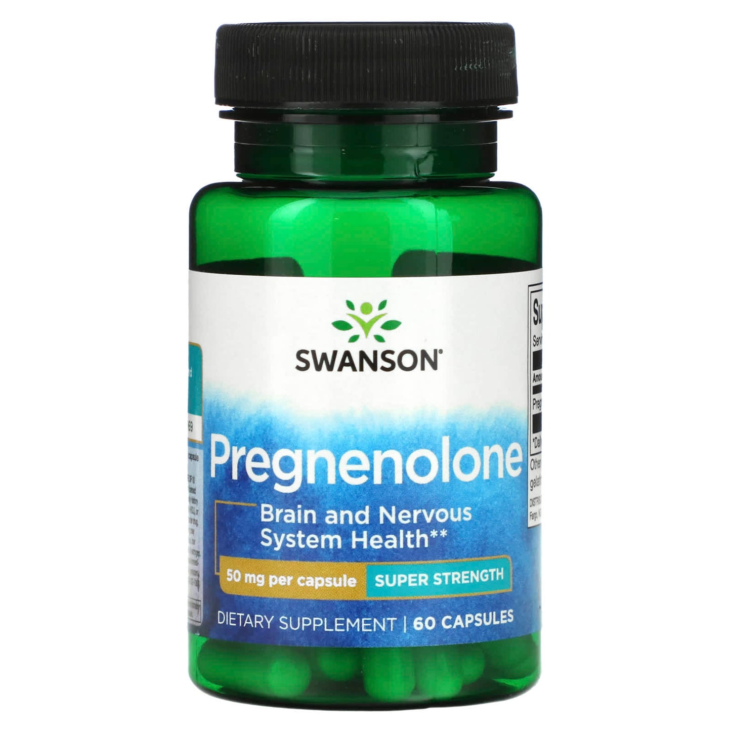 Swanson-Pregnenolone-Super Strength-50 mg-60 Capsules