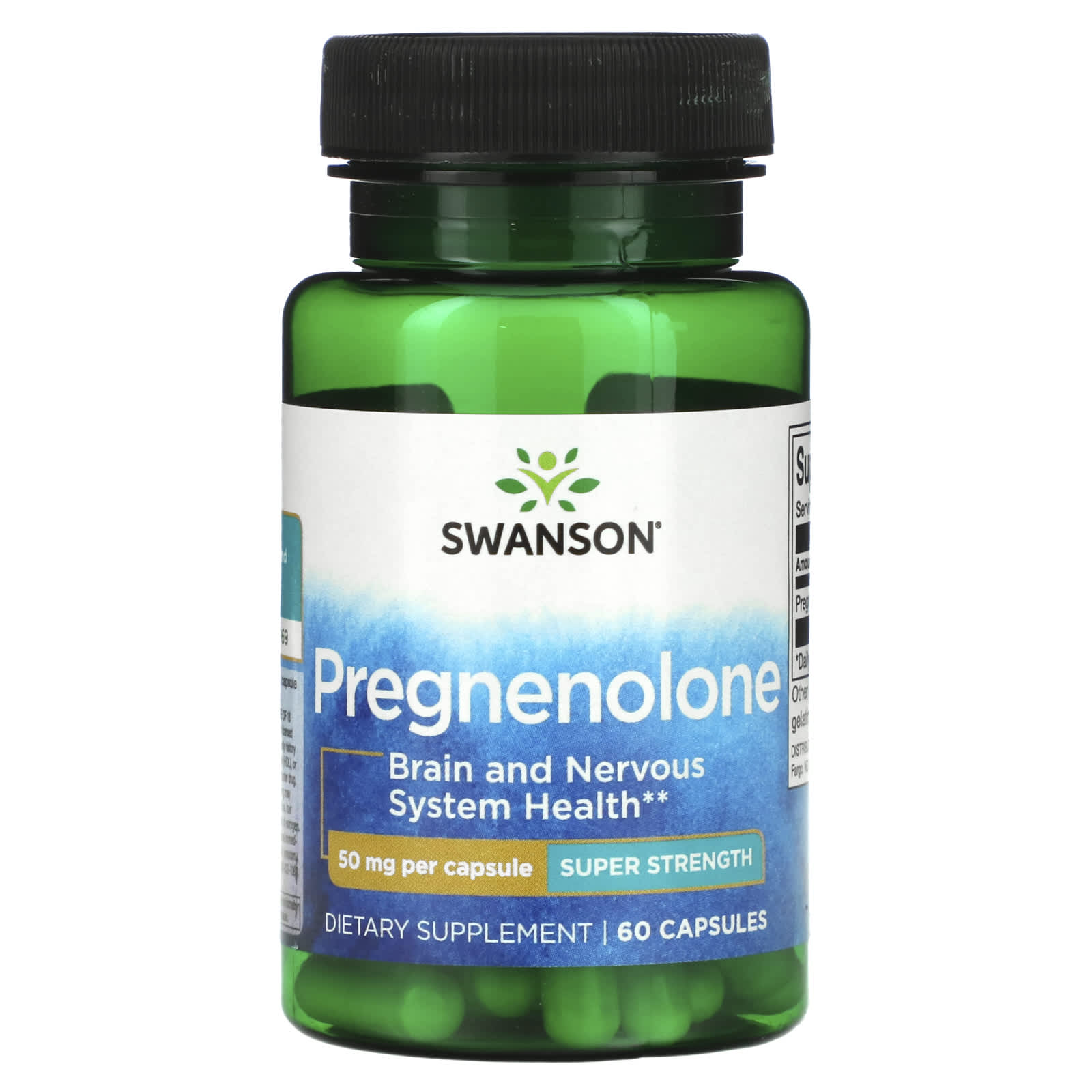 Swanson-Pregnenolone-Super Strength-50 mg-60 Capsules