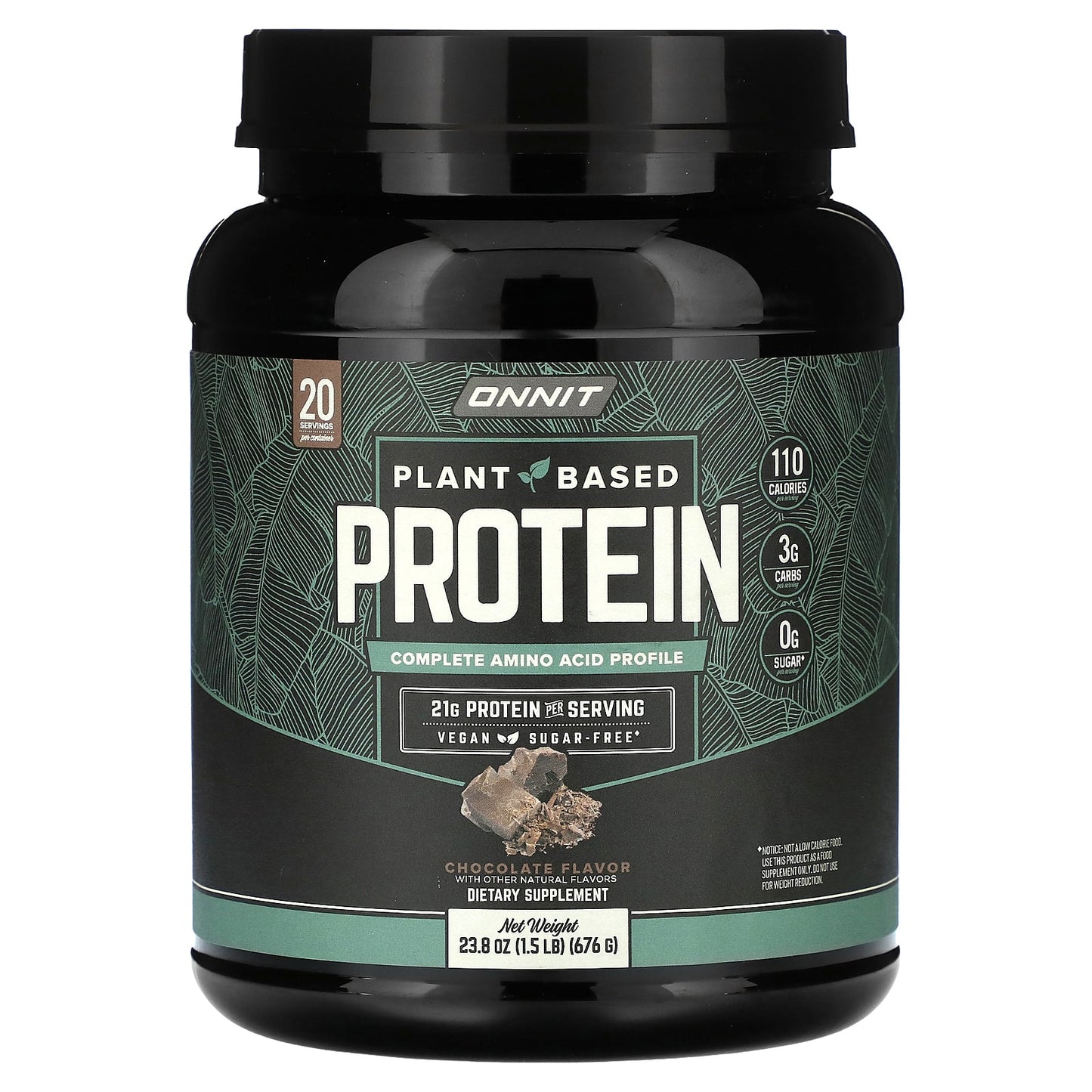 Onnit-Plant Based Protein-Chocolate-1.5 lb (676 g)