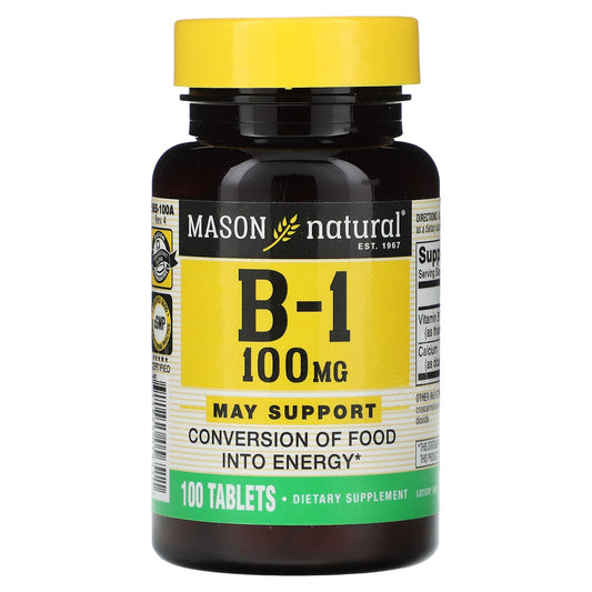 Mason Natural-B-1-100 mg-100 Tablets