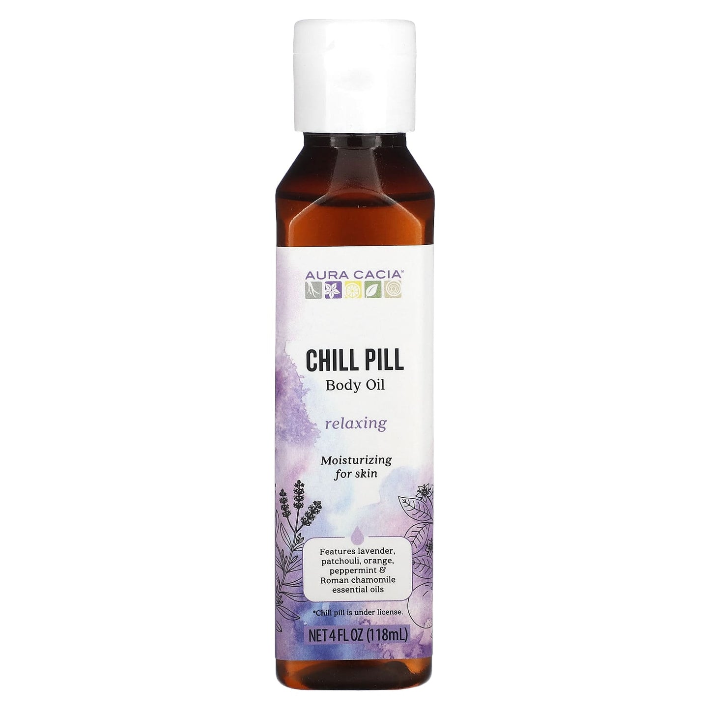 Aura Cacia-Chill Pill-Body Oil-4 fl oz (118 ml)