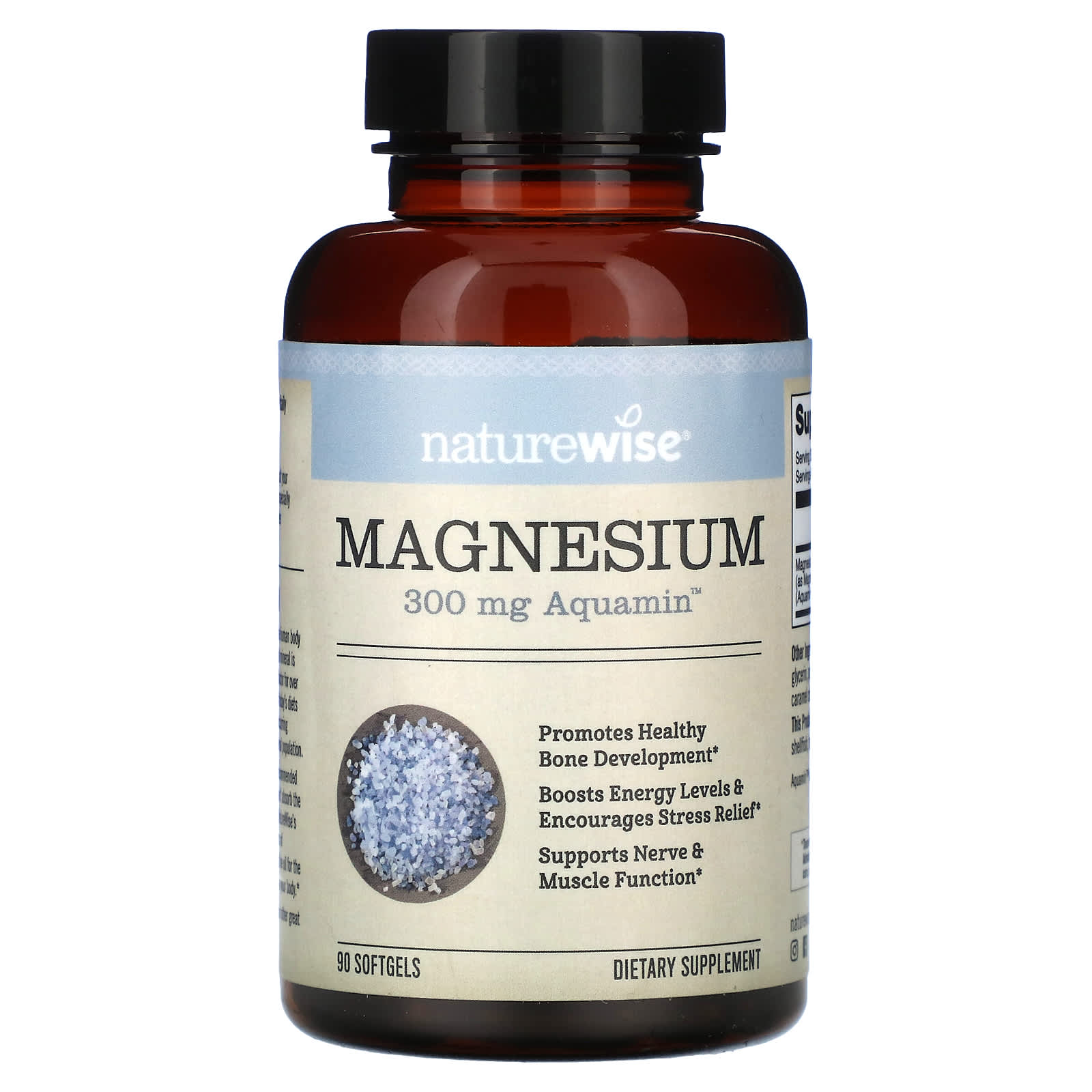 NatureWise-Magnesium-300 mg-90 Softgels (100 mg per Softgel)