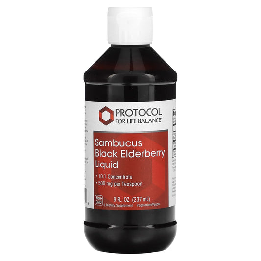 Protocol for Life Balance-Sambucus Black Elderberry Liquid-500 mg-8 fl oz (237 ml)